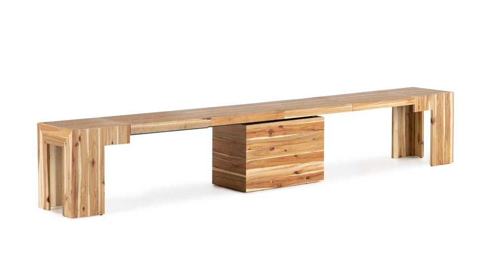 Australian Acacia::Gallery::Australian Acacia Transformer Table Shown with Removable Panels