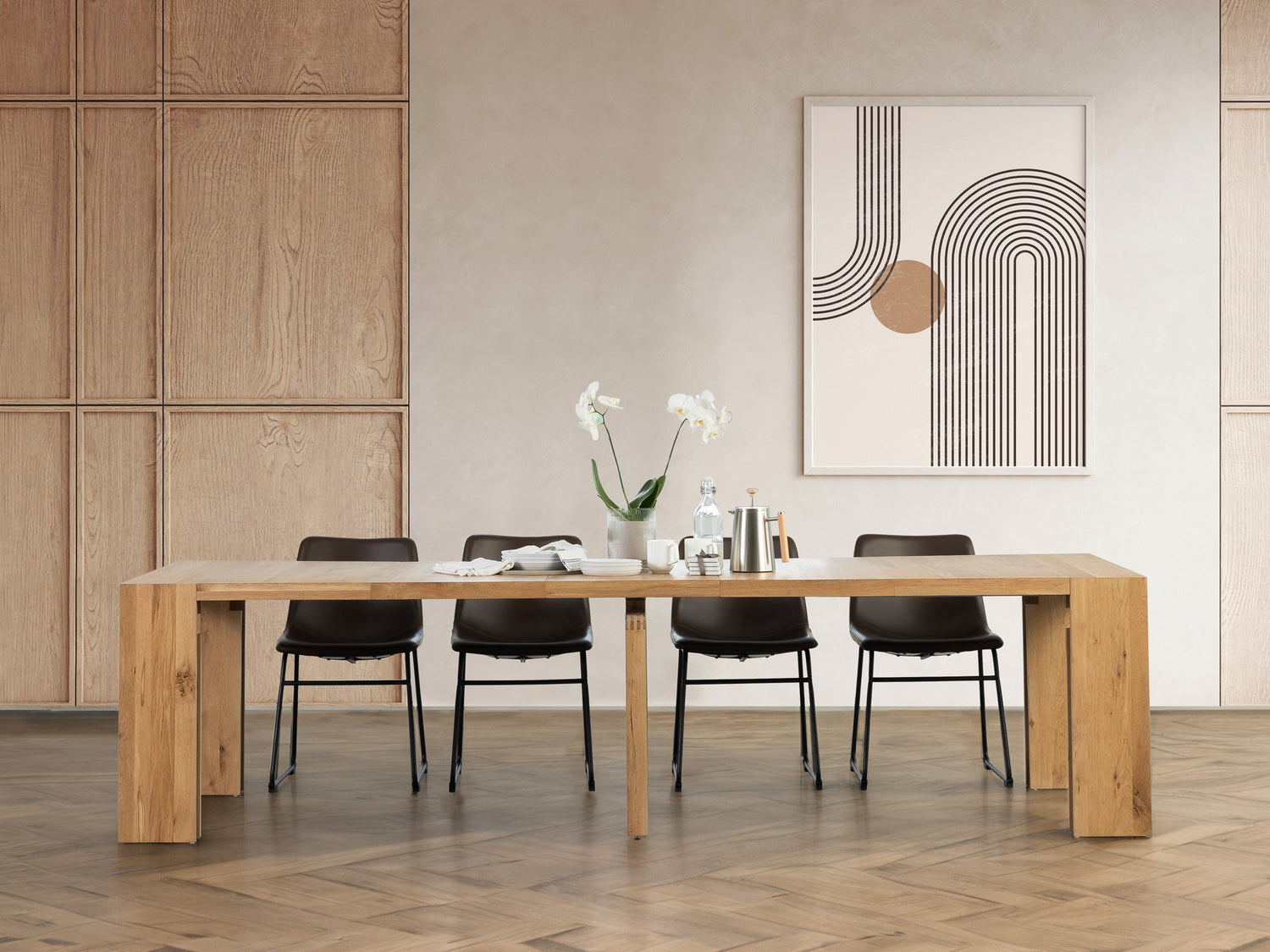 Solid Wood Extendable Dining Table | Transformer Table