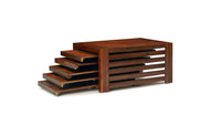 American Mahogany::Gallery::American Mahogany Transformer Table Shown with Removable Panels